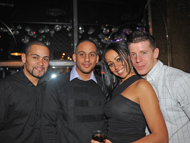 Clubbers enjoy a festive night out at Tiger Tiger in Gunwharf Quays on December 17, 2010. Picture:  (104125-276)