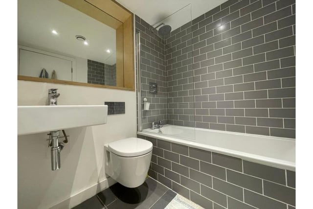 The shared bathroom is fantastically finished. The estate agents have said viewing this property "is a must".