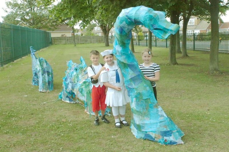 It's 2010 and the year that the Tall Ships Races came to Hartlepool. Pupils at Fens Primary School got involved and here are some of them.