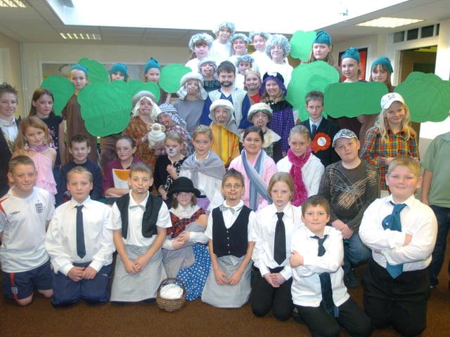 Mexborough Doncaster Road junior school performed their school nativity play 'Baboushka' in 2005