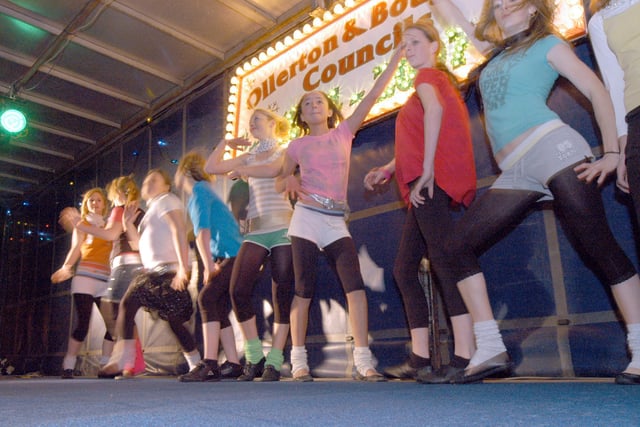 Dances from Elements Dance Group pictured during Ollerton's Christmas Lights switch-on.