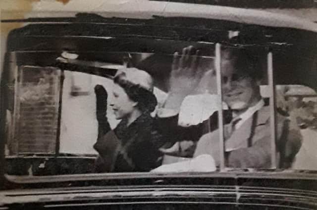 The Queen and Prince Philip on a visit to Sheffield in 1954