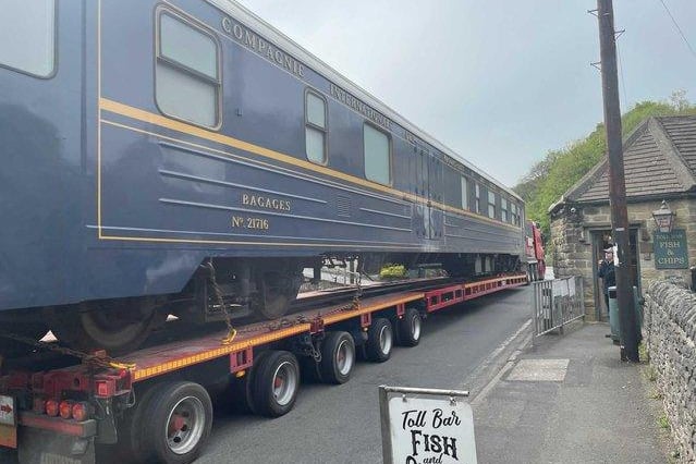This carriage arrived in Stoney Middleton back in May. Was it used as part of rehearsals?
