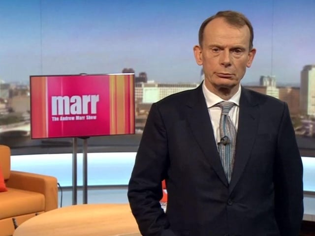 Andrew Marr was formerly the BBC political editor and now hosts his own show called The Andrew Marr Show where he discusses what’s going on in the word, as well as a review of the Sunday papers, weather forecast and news bulletin. He earned between 360,000 - 364,999 GBP