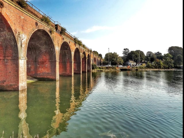 Architectural reflections at Fareham Creek.