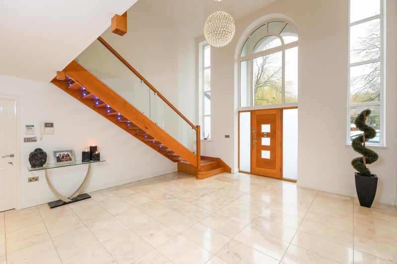 The property opens into this beautiful grand entrance hall