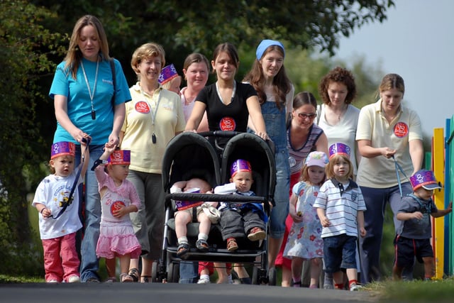 Youngsters, staff and parents from Primrose Sure Start were pictured during the Big Toddle in 2006. Are you in the picture?