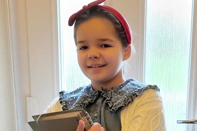 Taeghen age 8 dressed as Matilda for World Book Day.