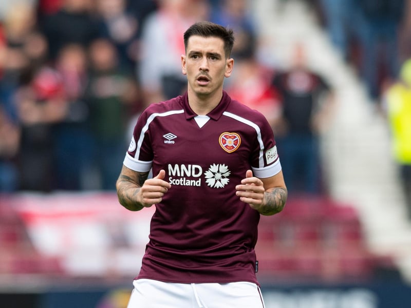 Lively off the bench and nearly put Hearts ahead with a great low effort.