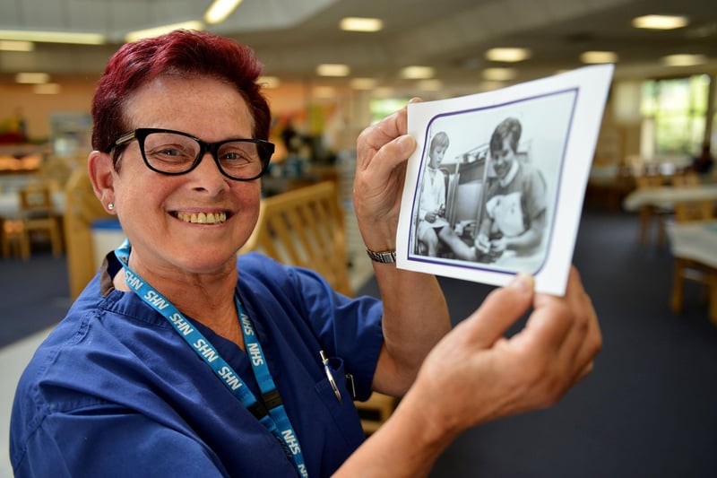 Margaret Maughan was pictured in 2018 with a photograph herself 2 years after she qualified as a Enrolled Nurse. Do you have a special piece of NHS history to share with us?