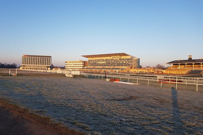 A frosty morning at Doncaster Racecourse from William Porter.