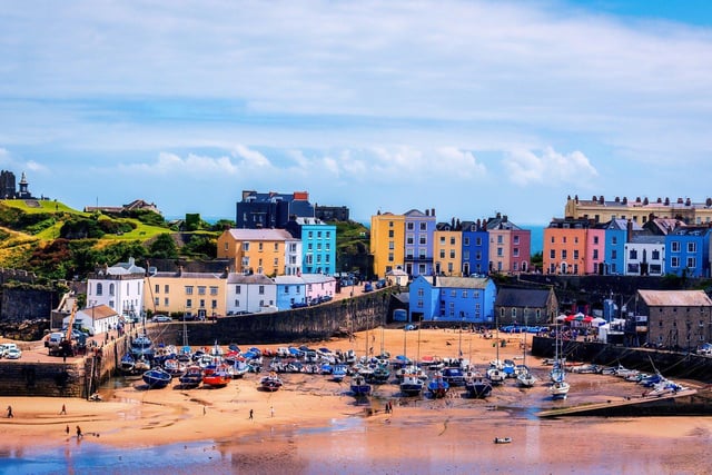 As the local tourist body points out, Pembrokeshire in South Wales is surrounded by the sea on three sides, making it a magnet for lovers of water sports, seafood and coastal walks. It has more than 50 beaches and is home to the smallest city in Britain, St Davids. Tenby is pictured.