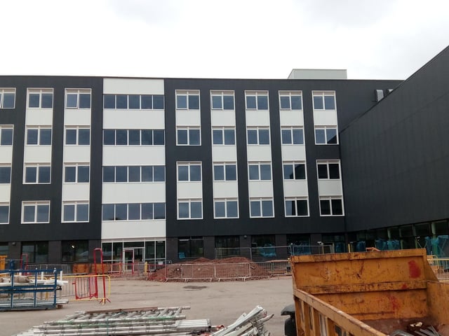 The Unversity Technical College taking shape at Waterdale, Doncaster