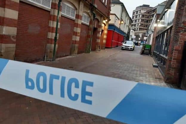 Sheffield Crown Court has heard how a Sheffield thug has been jailed after he punched a man to the ground outside Woody's bar, on Orchard Street, Sheffield, and sparked a police investigation.