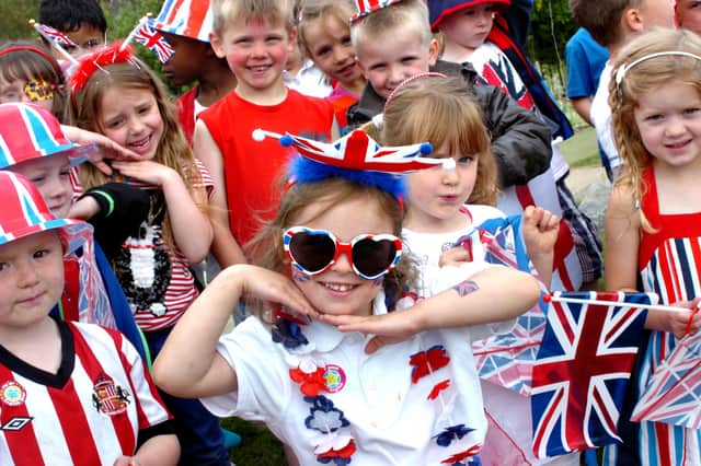 Diamond Jubilee celebrations at Bernard Gilpin Primary School, Houghton. Look at the fun they were having in 2012.