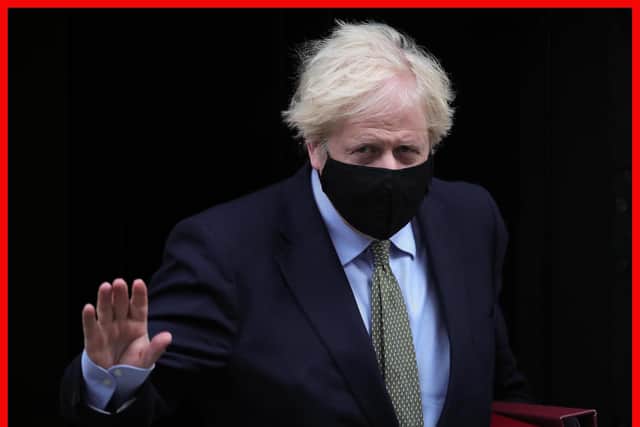 Prime Minister Boris Johnson leaves 10 Downing Street to attend Prime Minister's Questions, at the Houses of Parliament, London on Wednesday, October 14. PA Photo. Picture: Aaron Chown/PA Wire