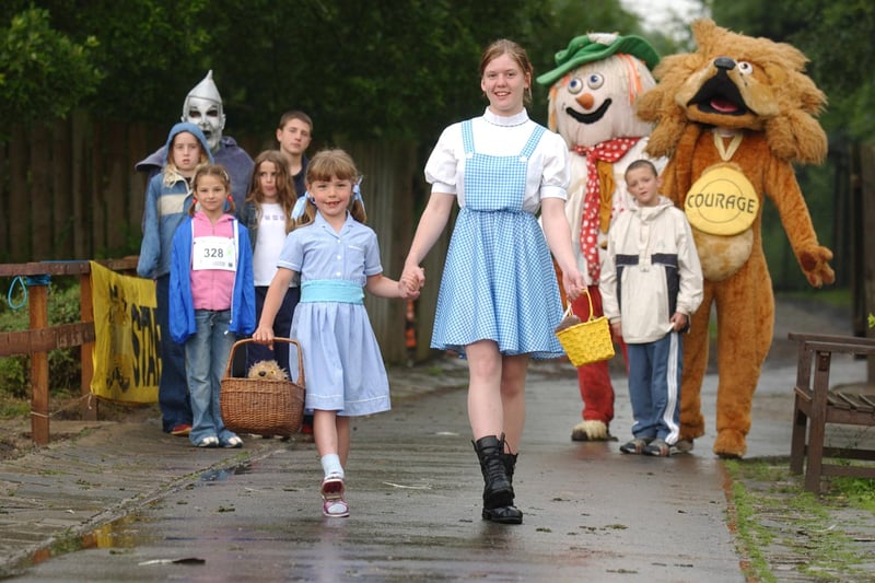 The Yellow Brick Road Walk at the centre in 2003. It was a sponsored walk with Army cadet Terri Lee playing the part of Dorothy.