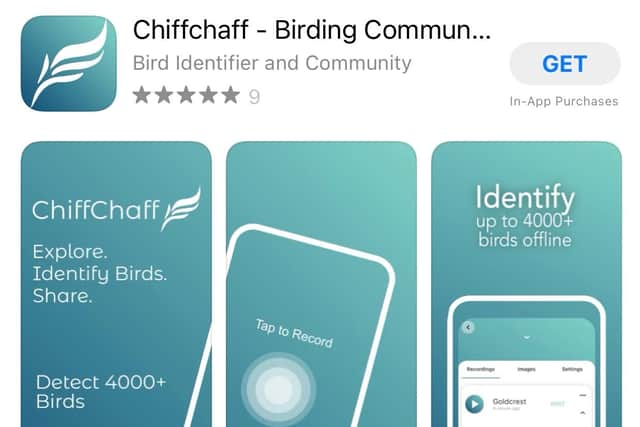 ChiffChaff is available on the app store