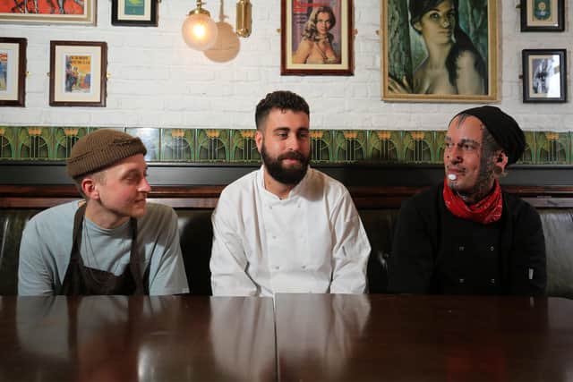 Meet the chefs feature at the Old House on Division Street. Pictured are: Daniel French - Junior chef; Antonio Pintoz Aragon - Sous chef and Rikki Wilson Okrasa - Head chef. Picture: Chris Etchells
