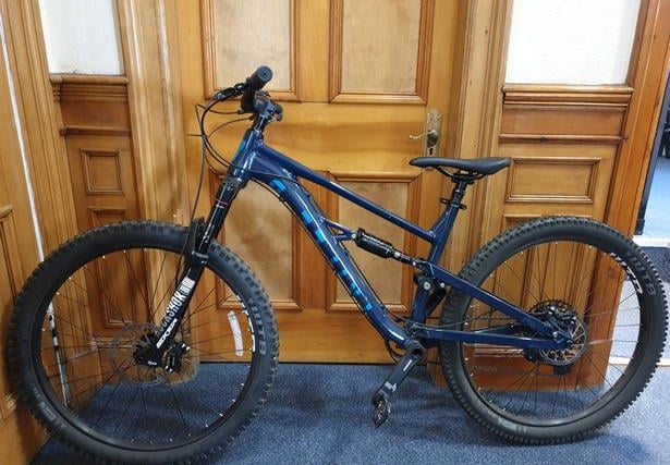 This stolen mountain bike was recovered by police but remains unclaimed.