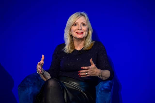 Date: 28th October 2021.
Picture James Hardisty.
The Great Northern Conference held at Cutlers' Hall Hospitality, Church Street, Sheffield City Centre, Sheffield. Pictured Metro Mayors Debate  Tracy Brabin, Mayor, West Yorkshire.