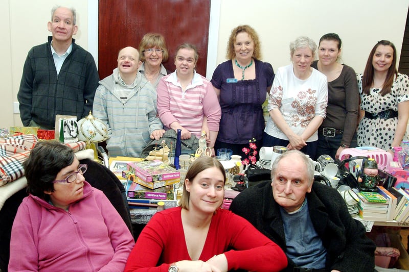 Helpers, organisers and service users at the Oakland Centre in Warsop pictured at their Easter Fayre.
