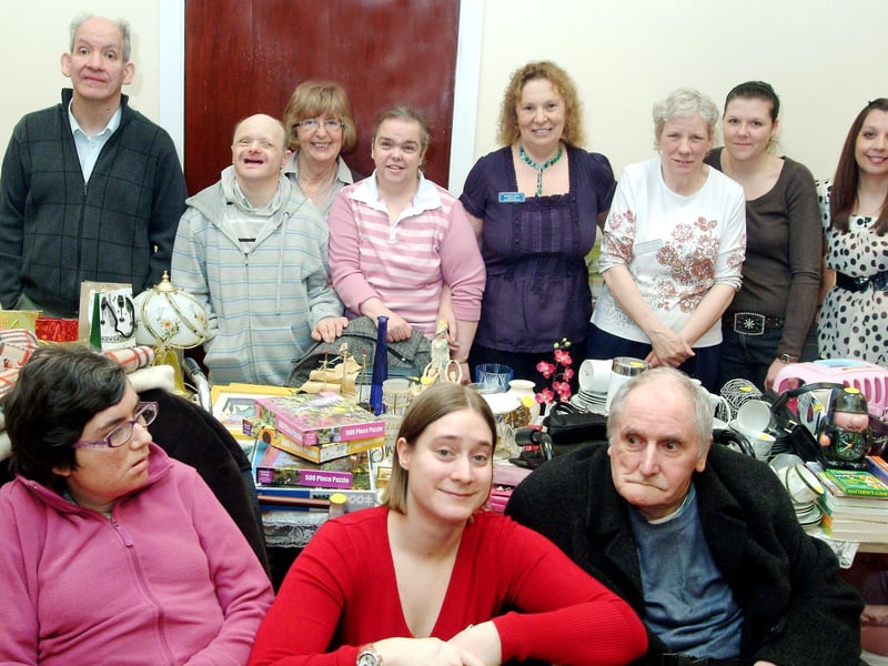 Helpers, organisers and service users at the Oakland Centre in Warsop pictured at their Easter Fayre.