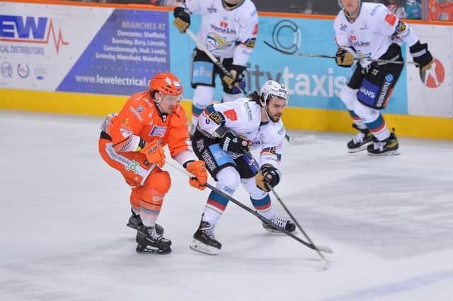 Marco Vallerand for Sheffield as they struggled in the first period