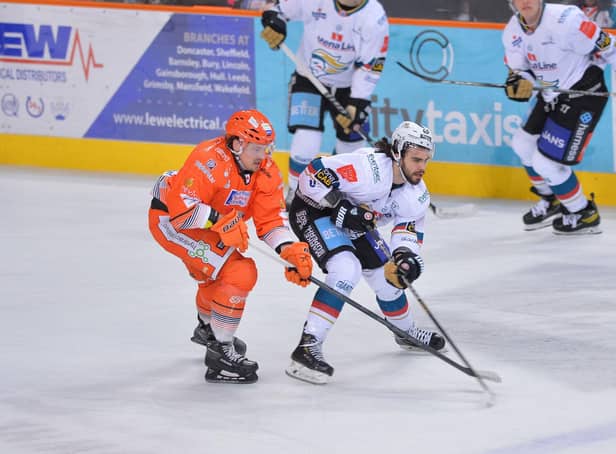 Marco Vallerand for Sheffield as they struggled in the first period