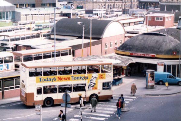 Pond Street bus station, 1986