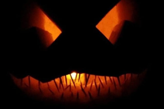 While Disney characters and superheroes are cute, you can't beat a scary tooth picked mouth evil-looking pumpkin.