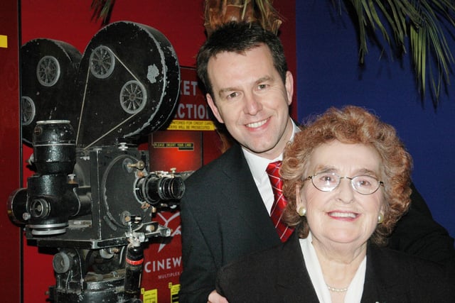 Margaret Wilson was a former usherette at the Royal Picture House but here she is enjoying the opening of a new cinema with her son Craig in 2004. Does this bring back memories?