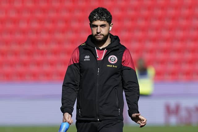 Sheffield United attacker Reda Khadra has filled in at wing-back as injuries bite: Andrew Yates / Sportimage