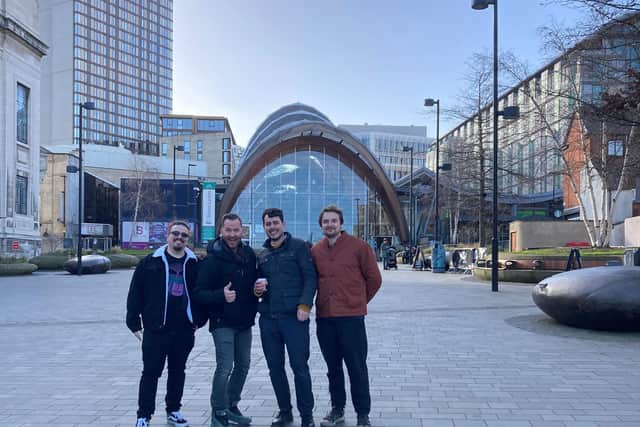 Megaverse and Niantic Labs (who travelled from the USA to see the final development) in Tudor Square.jpg