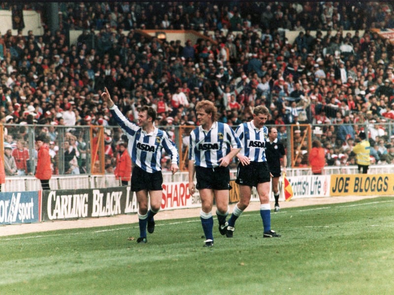 The goalscoring hero in the 91 final, Sheridan signed for Bolton and briefly Doncaster before dominating games from the centre-circle as a veteran at Oldham. Has had 13 managerial spells since going that way in 2006, three with Oldham and five if you include both caretaker stints. Won the League Two title and the Football League trophy with Chesterfield between 2010-2012. Went back to Oldham again and then left and will probably rock up there again sometime..