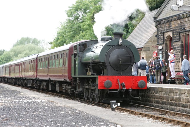 This steam train was snapped in Darley Dale station in 2008