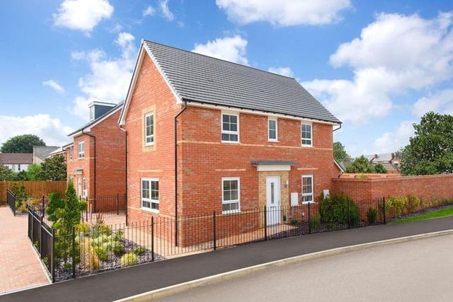 This three bedroom house has parking for two cars and kitchen diner. Marketed by Barratt Homes, 01623 355851.