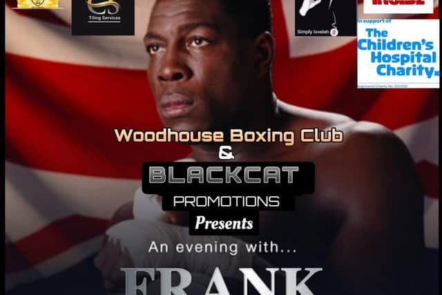 Heavyweight boxing star Frank Bruno will be in Sheffield for the event