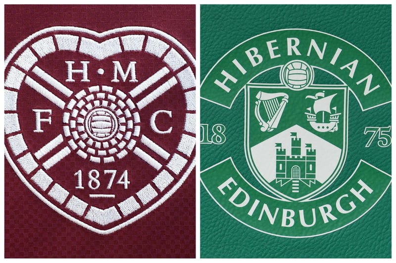 Hearts v Hibs attendances at Tynecastle and Easter Road