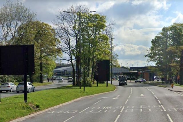 Bochum Parkway in Sheffield, where police recorded four cases of parked vehicles causing an obstruction during 2022. That was the joint fifth most cases of any street in the city.