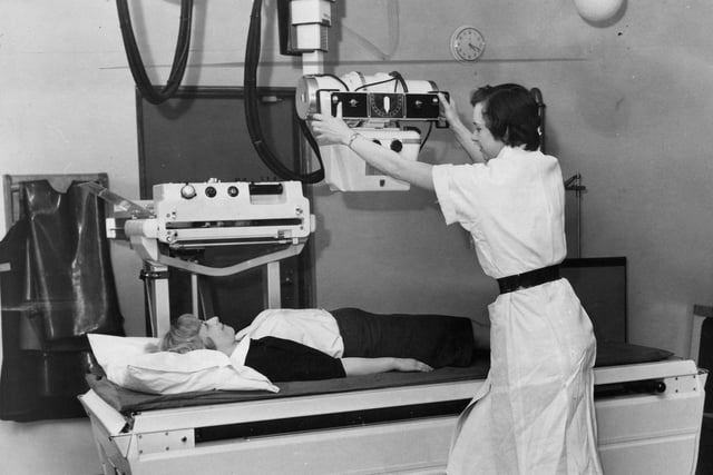 One of the £8,000 X-ray machines which was installed in the new £30,000 radiography at the Ingham Infirmary in 1962.