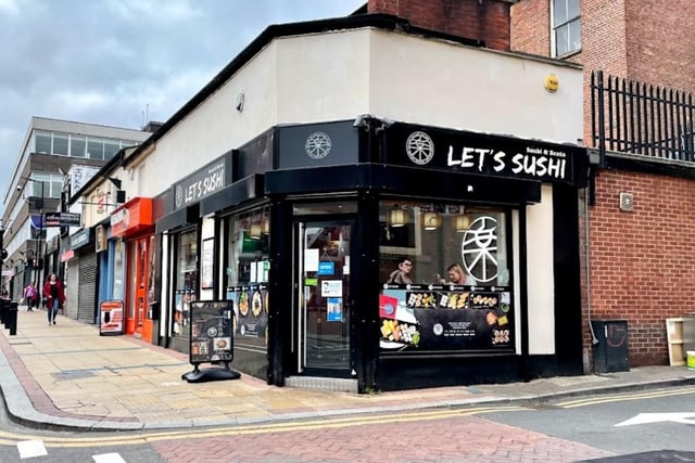 Let's Sushi, 14 Division Street, Sheffield City Centre, Sheffield, S1 4GF. Rating: 4.5/5 (based on 555 Google Reviews). "My favourite place to eat. The sushi is gorgeously soft and flavoursome, but my goodness, the Bento meals are the best part of here."