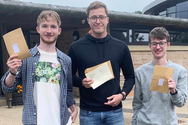Students at Bakewell's Lady Manners School were all smiles as they picked up their A-Level results