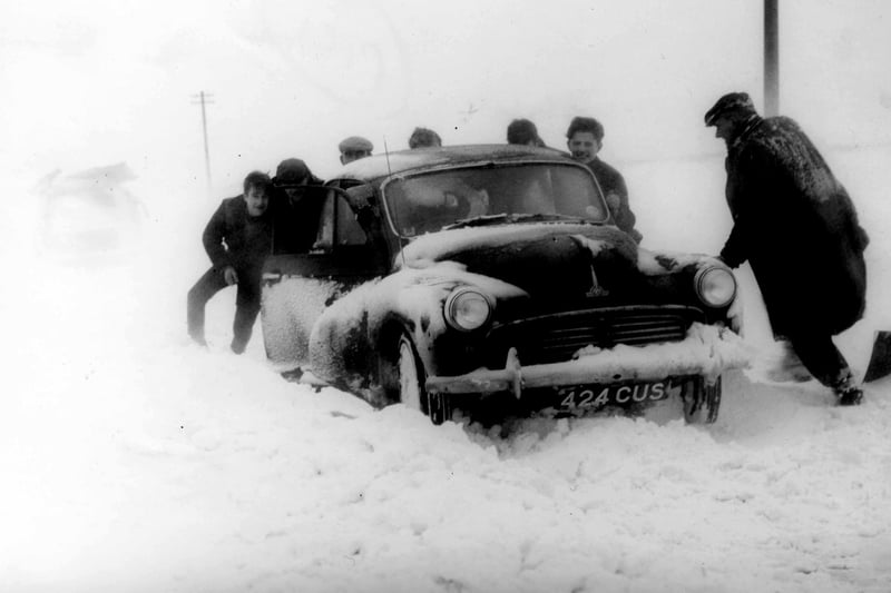 Freeing up cars on the Ryhope to Seaham road. Lynn Frater said: "That was snow. I was 8 at the time. We don’t realise how lucky we are today."
