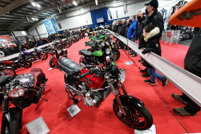 Fans enjoyed looking around classic bikes on display in the Capital.