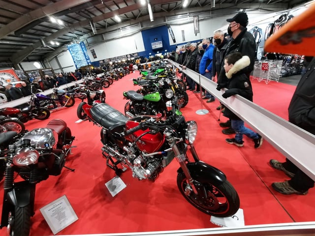 Fans enjoyed looking around classic bikes on display in the Capital.