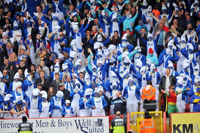 Lots of Smurfs in the crowd during the game against Charlton in 2012. Are you among them?
