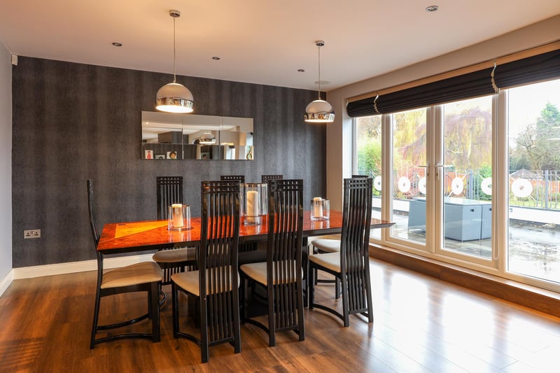 Dine in style with family and friends in this lovely dining area
