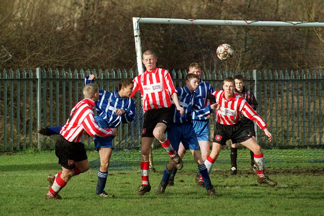 More footballing action and this time it is Sunderland Boys against their rivals from Carlisle in January 2002.