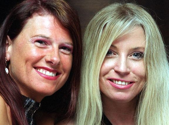 At the Tapas Bar in 2003, left to right, Lisa Thomas and Tracy Palmer